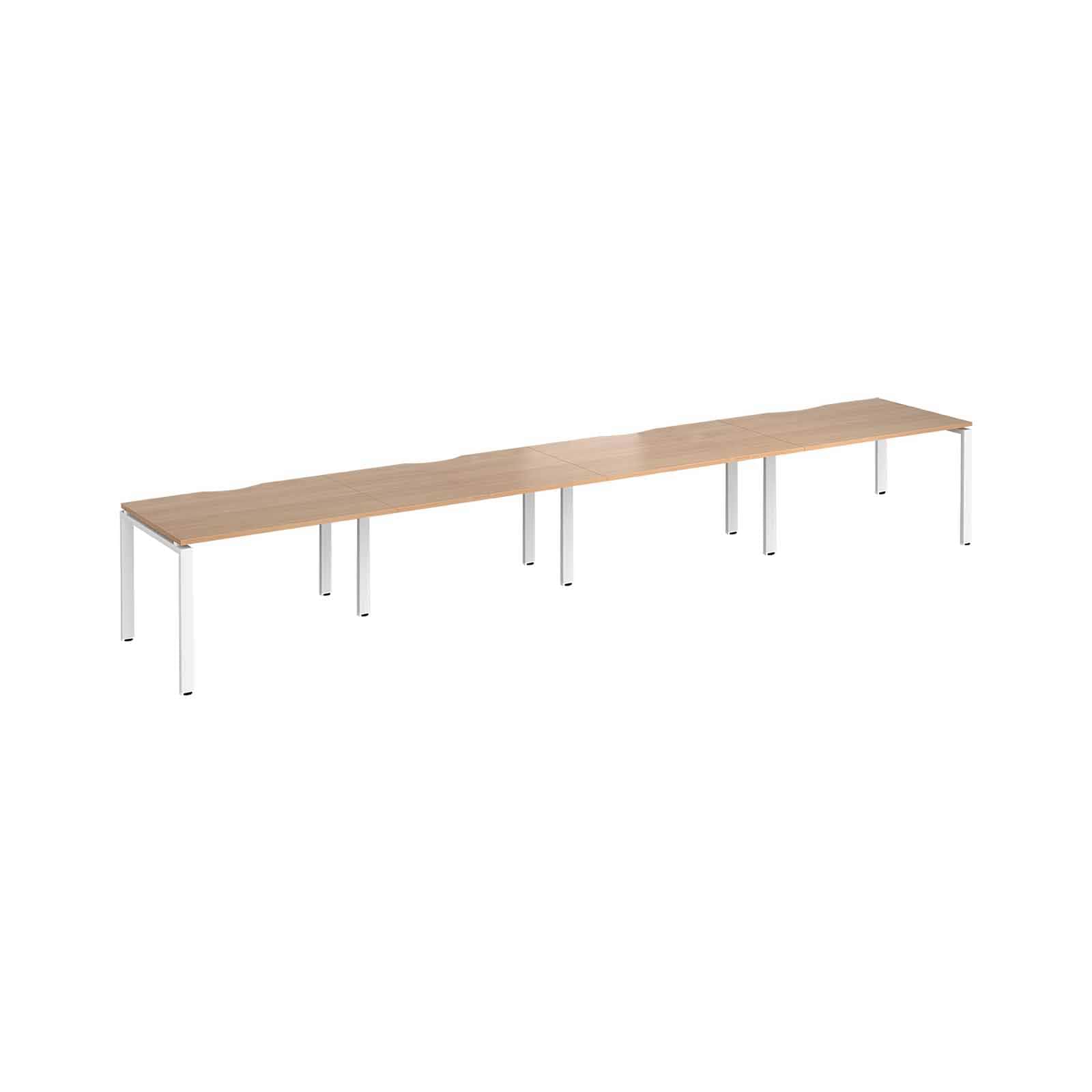 MADE TO ORDER 4 Person Single Row Bench Desk W1000mm x D600mm x H740mm