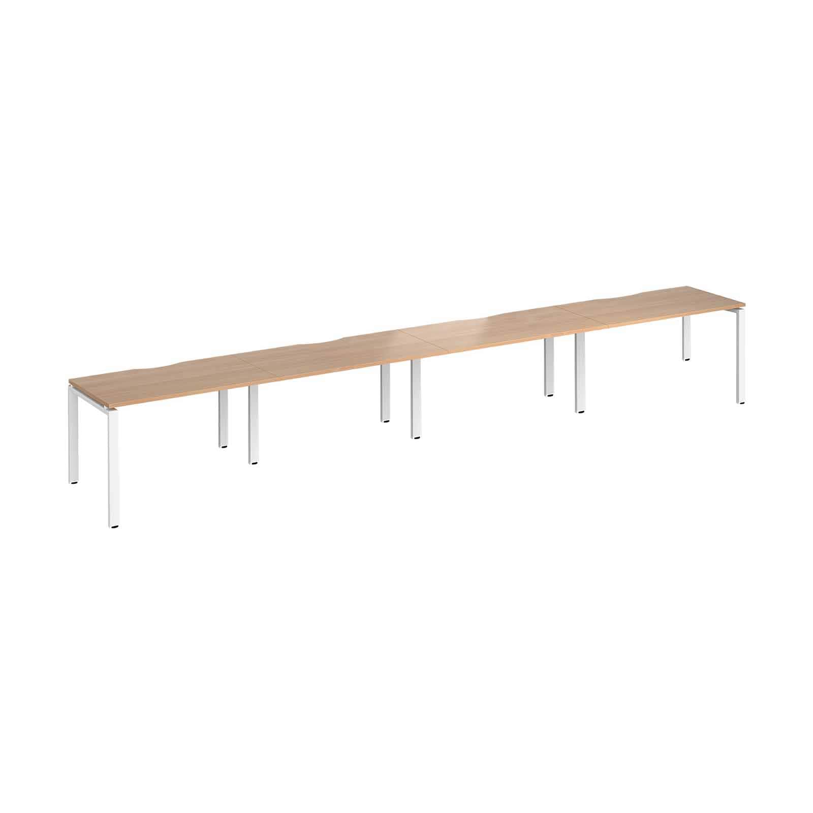 MADE TO ORDER 4 Person Single Row Bench Desk W1000mm x D600mm x H740mm