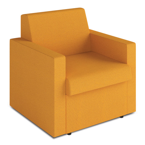 MADE TO ORDER - Wave – Contemporary Modular Fabric Low Back Armchair
