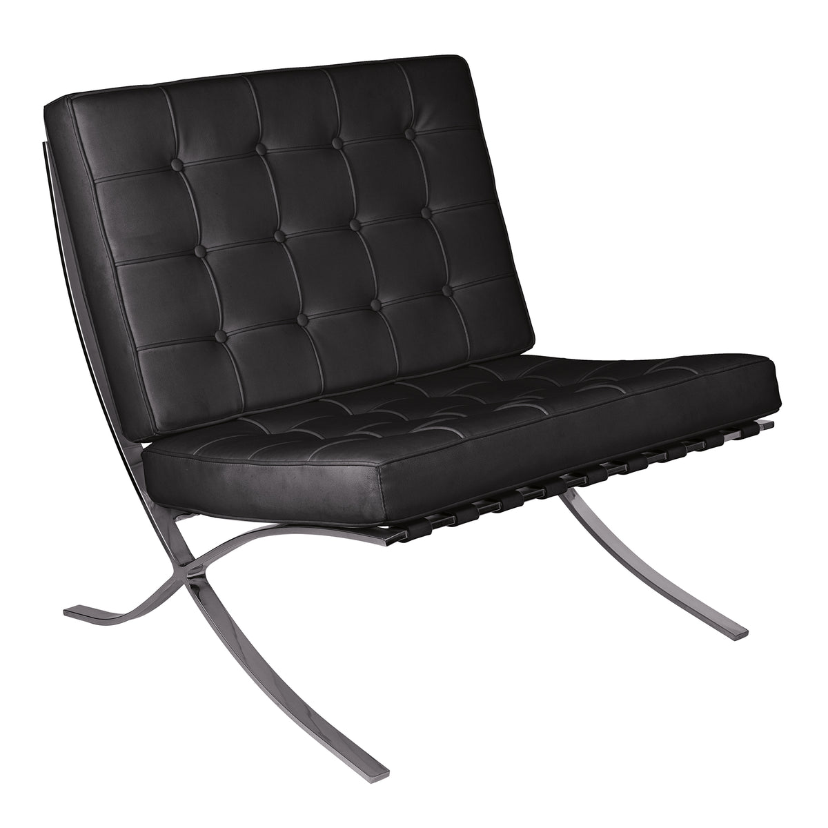 Valencia - Contemporary Oversized Leather Faced Reception Chair with Classic Button Design