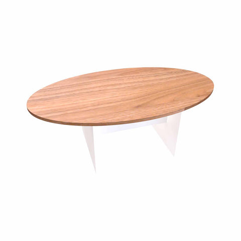 MADE TO ORDER Oval Meeting Table 25mm Top W2000 x D1200 x H740mm