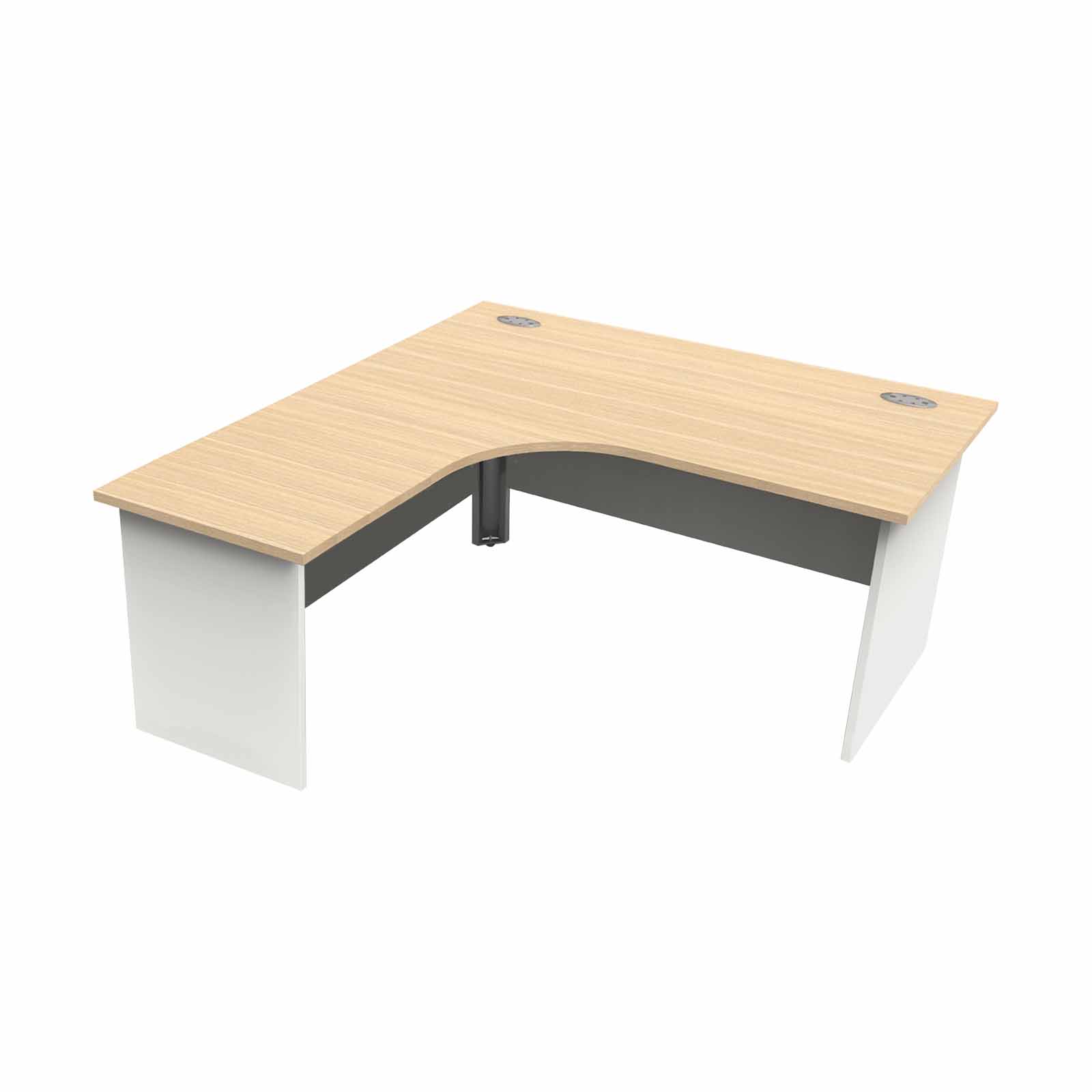 MADE TO ORDER Curved panel end desk