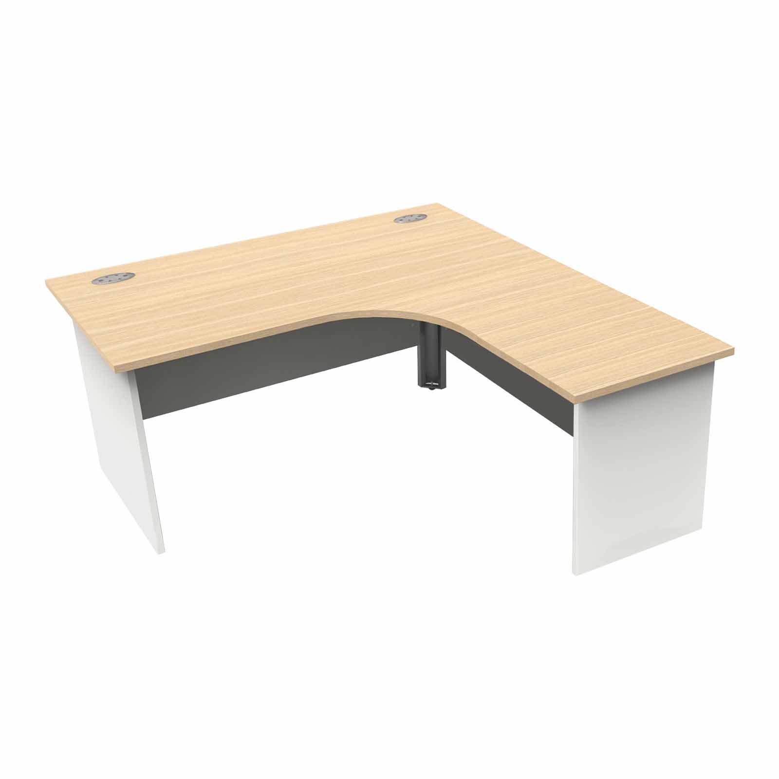 MADE TO ORDER Curved panel end desk
