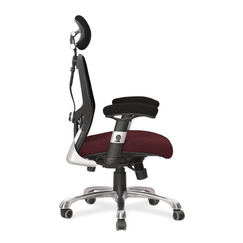 MADE TO ORDER - Ergo – Two Tone Ergonomic Luxury High Back Executive Mesh Chair with Chrome Base Certified for 24 Hour Use