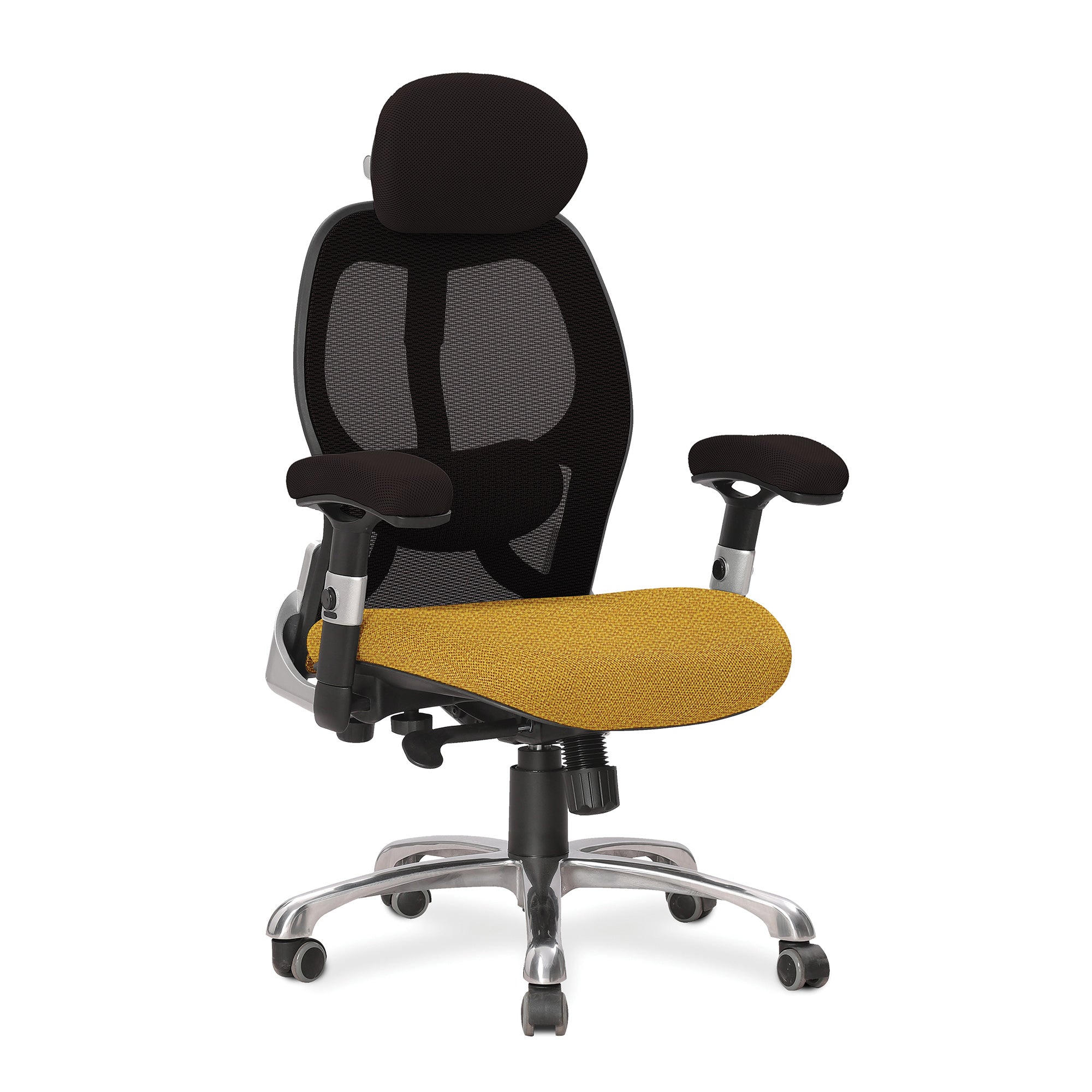 MADE TO ORDER - Ergo – Two Tone Ergonomic Luxury High Back Executive Mesh Chair with Chrome Base Certified for 24 Hour Use