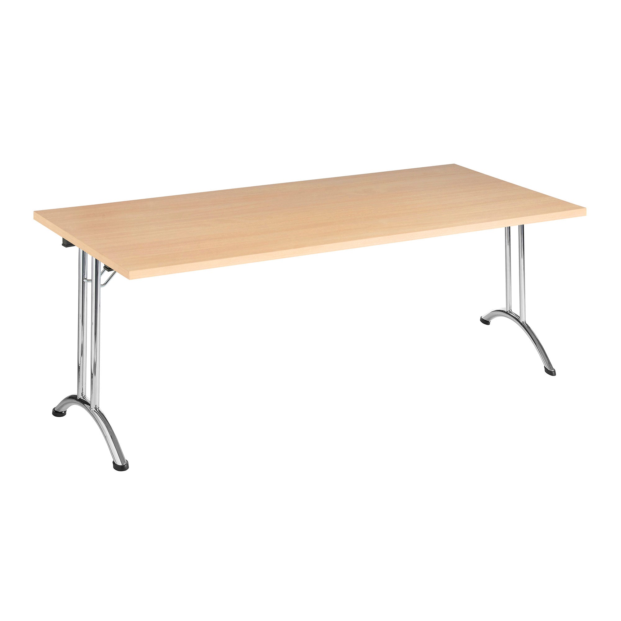 Versa-Table – Rectangular – Wide Modular Table with Folding Tubular Chrome Frame