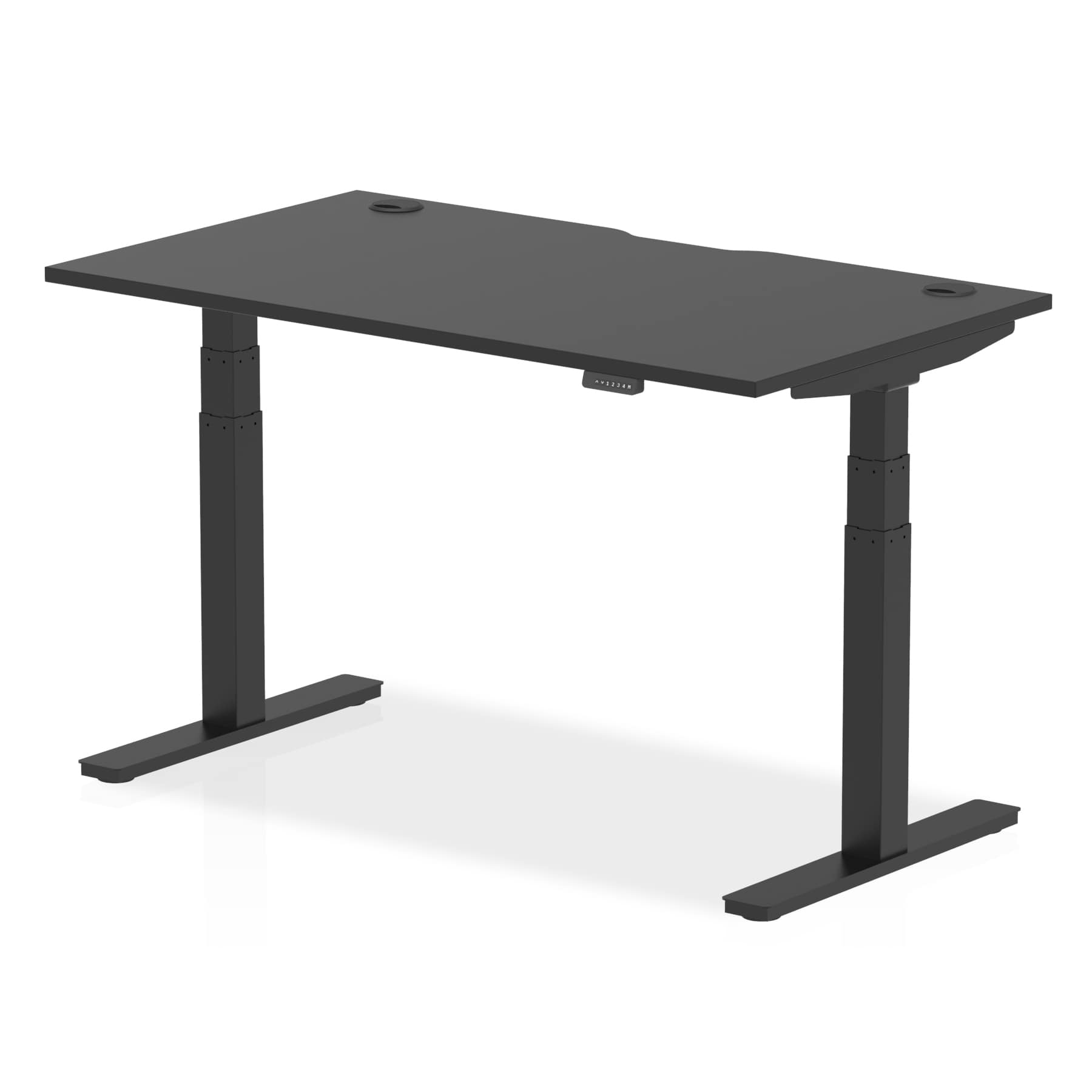 Air Height Adjustable Black Series Desk with Cable Ports