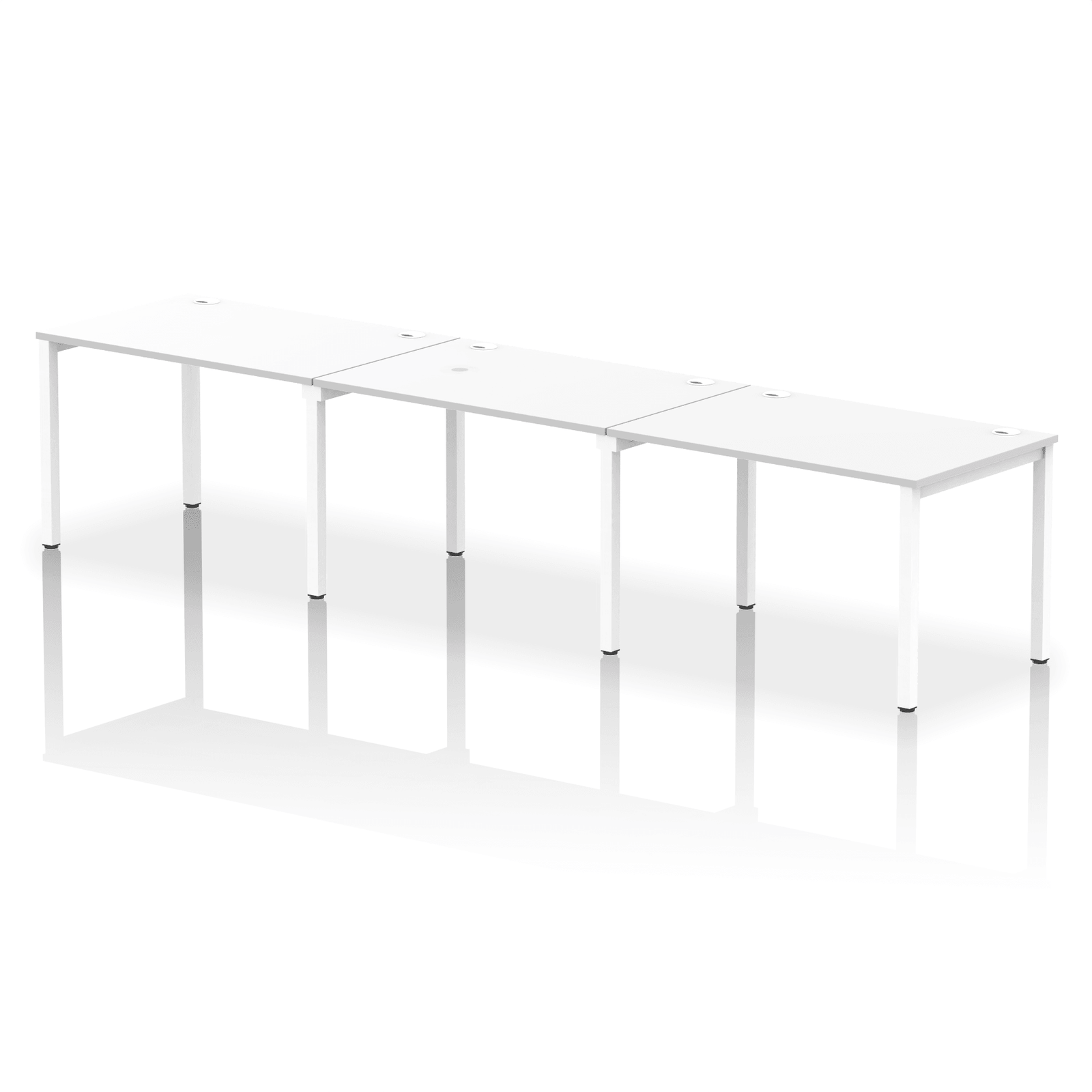 Impulse Single Row Bench Desk - 3 Person