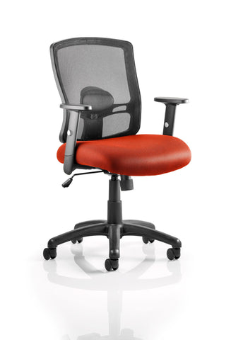 Portland Medium Mesh Back Task Operator Office Chair with Arms