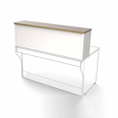 MADE TO ORDER Straight 800 Reception Desk W800 x D800 x H740