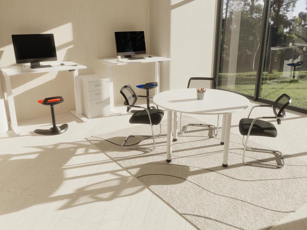 Impulse Round Table With Post Leg