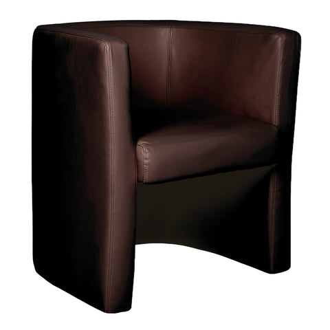 Milano – Stylish & Modern Low Back Leather Faced Tub Chair