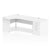 Impulse Panel End Crescent Desk With Pedestal