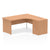 Impulse Panel End Crescent Desk With Pedestal