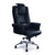 Hercules - Luxurious High Back Leather Faced Gull-Wing Executive Armchair with Adjustable Headrest and Chrome Base