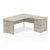 Impulse Panel End Crescent Desk With Pedestal