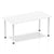 Impulse Straight Table with Post Leg - Quality Office Furniture