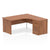 Impulse Panel End Crescent Desk With Pedestal