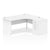 Impulse Panel End Crescent Desk With Pedestal