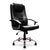 Westminster – High Back Leather Faced Executive Armchair with Integral Headrest and Chrome Base