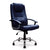 Westminster – High Back Leather Faced Executive Armchair with Integral Headrest and Chrome Base