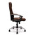 Westminster – High Back Leather Faced Executive Armchair with Integral Headrest and Chrome Base