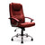 Westminster – High Back Leather Faced Executive Armchair with Integral Headrest and Chrome Base