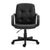 Delph – Medium Back Leather Faced Executive Armchair with Decorative Stitching Detail