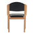 Tahara Fabric - Beech Framed Stackable Side Chair with Upholstered and Padded Seat and Backrest