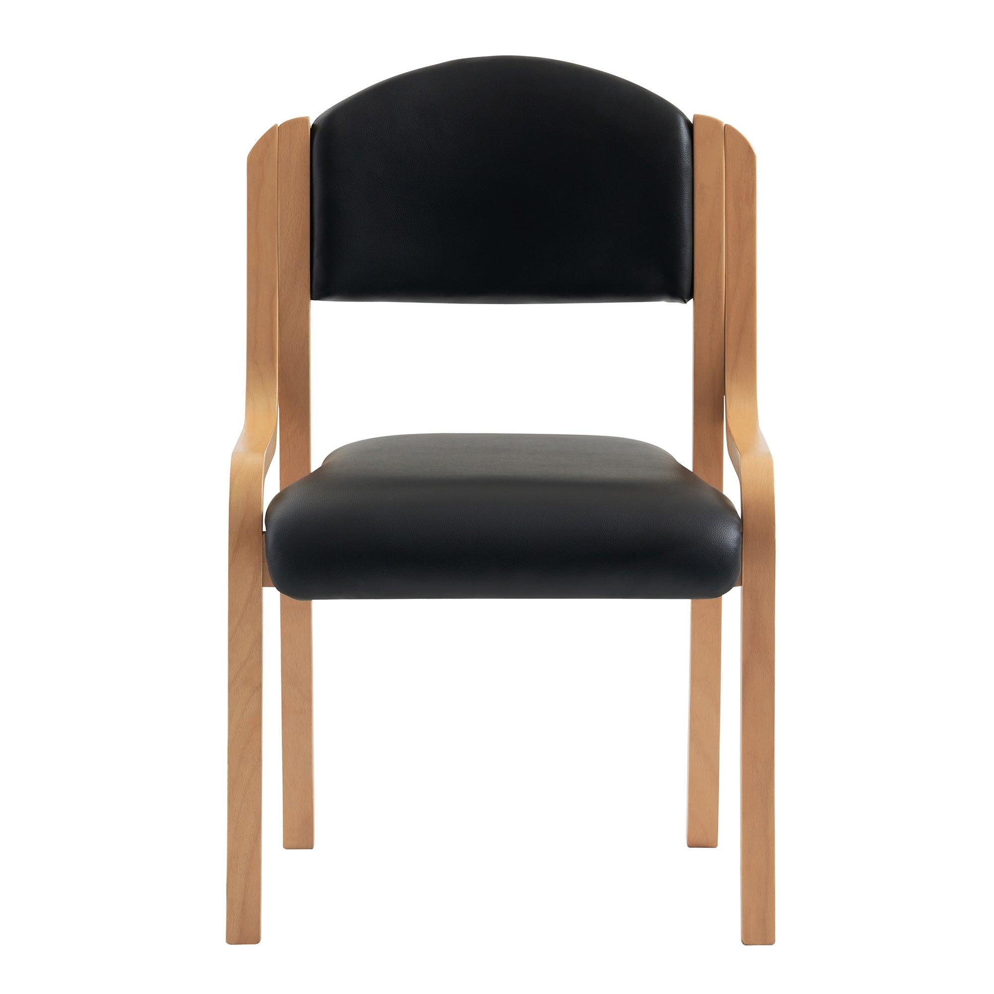 Tahara Fabric - Beech Framed Stackable Side Chair with Upholstered and Padded Seat and Backrest