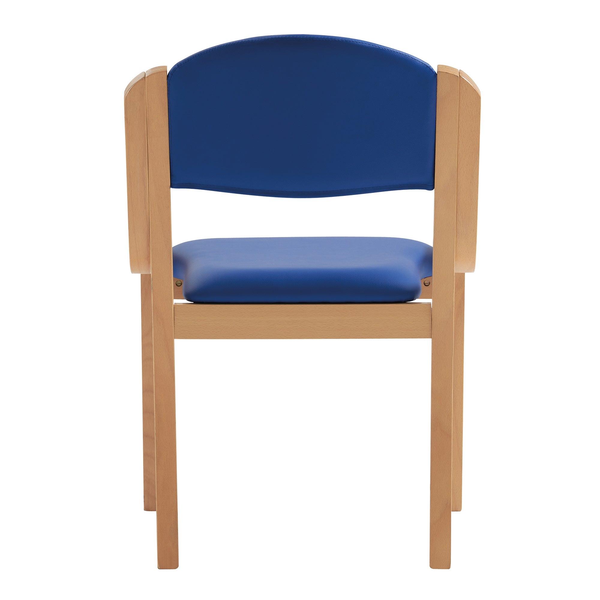 Tahara Fabric - Beech Framed Stackable Side Chair with Upholstered and Padded Seat and Backrest