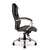 Sandown – High Back Luxurious Leather Faced Executive Visitor Armchair with Integral headrest and Chrome Base