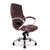 Sandown – High Back Luxurious Leather Faced Executive Visitor Armchair with Integral headrest and Chrome Base