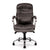 Santiago – High Back Italian Leather Faced Synchronous Executive Armchair with Integral Headrest and Chrome Base