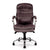 Santiago – High Back Italian Leather Faced Synchronous Executive Armchair with Integral Headrest and Chrome Base