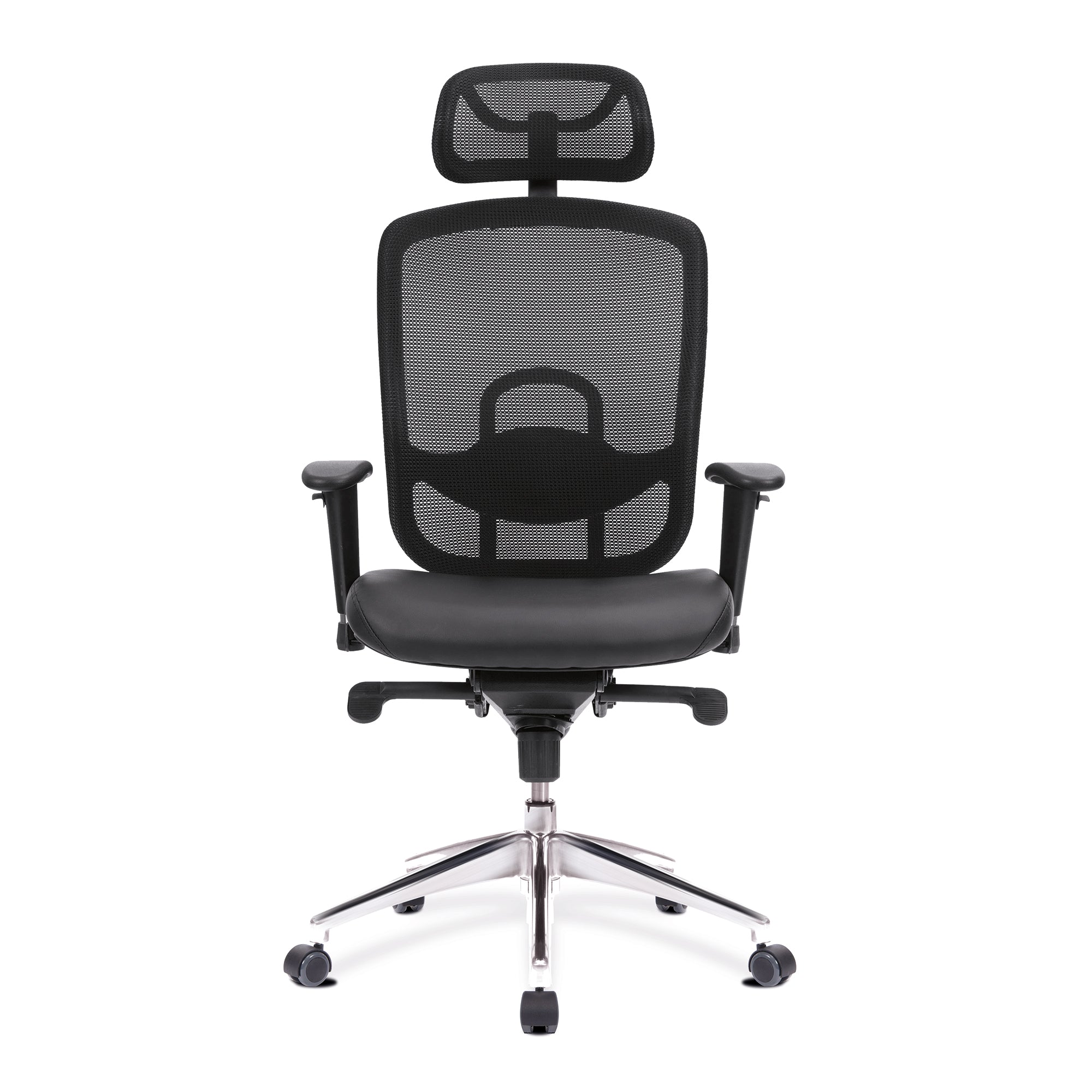 Liberty – High Back Mesh Executive Armchair with Adjustable Headrest And Chrome Base