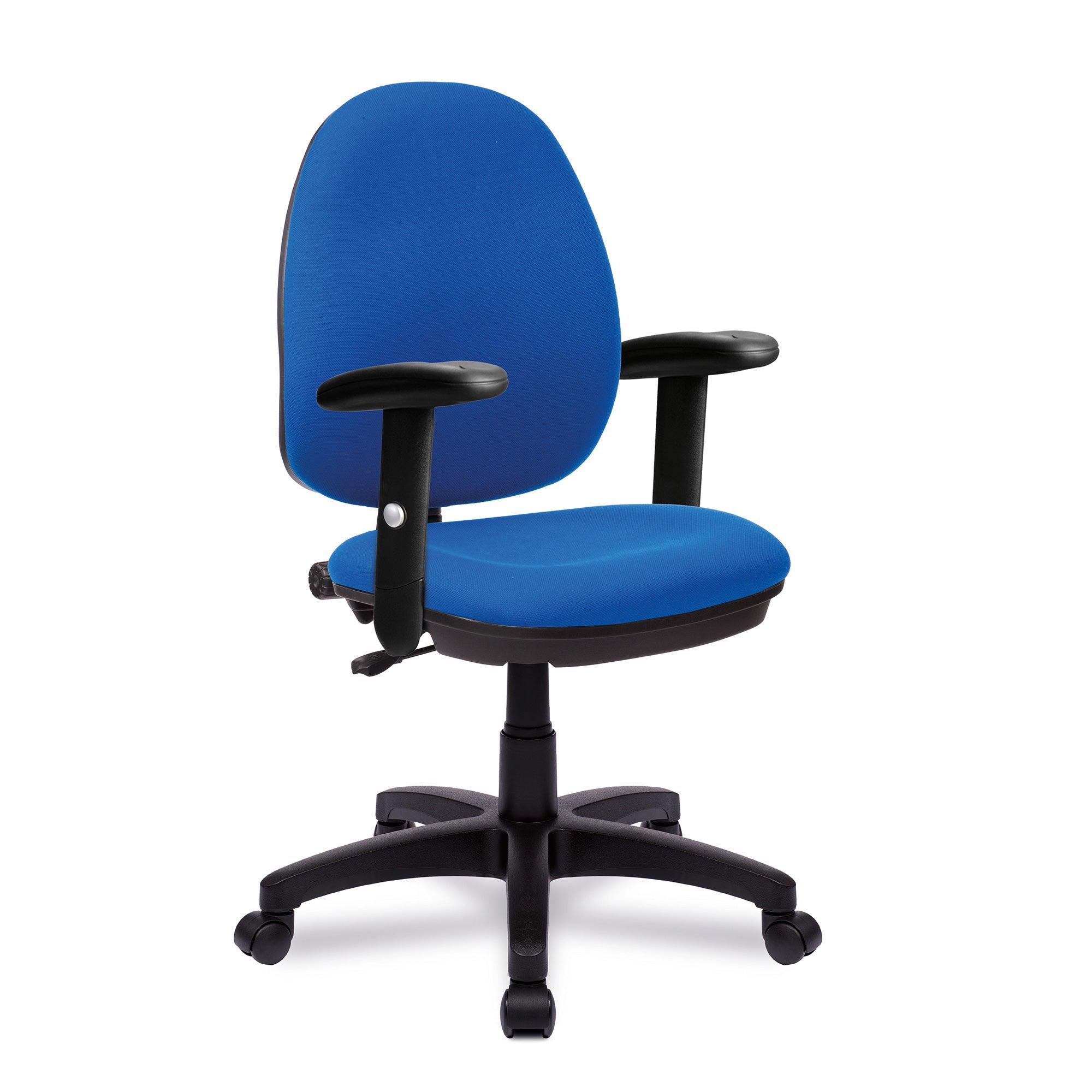 Java 100 – Medium Back Operator Chair – Single Lever with Height Adjustable Arms