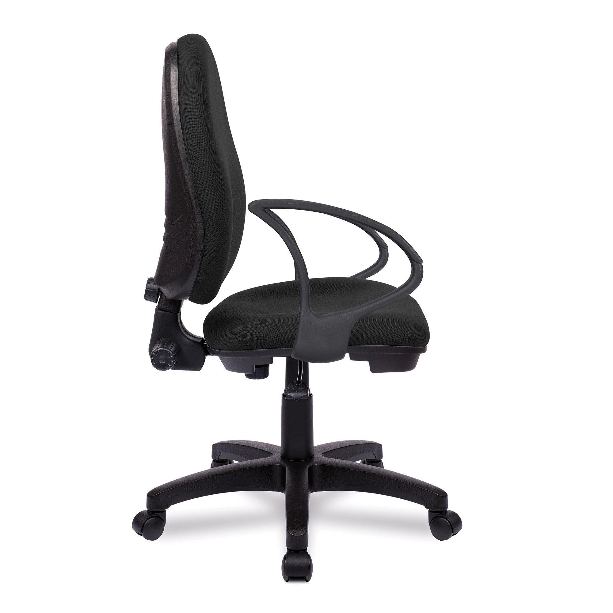 Java 100 – Medium Back Operator Chair – Single Lever with Fixed Arms