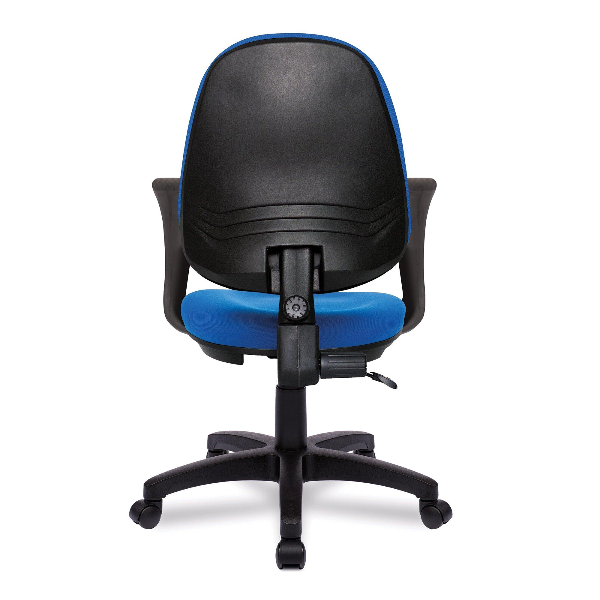 Java 100 – Medium Back Operator Chair – Single Lever with Fixed Arms