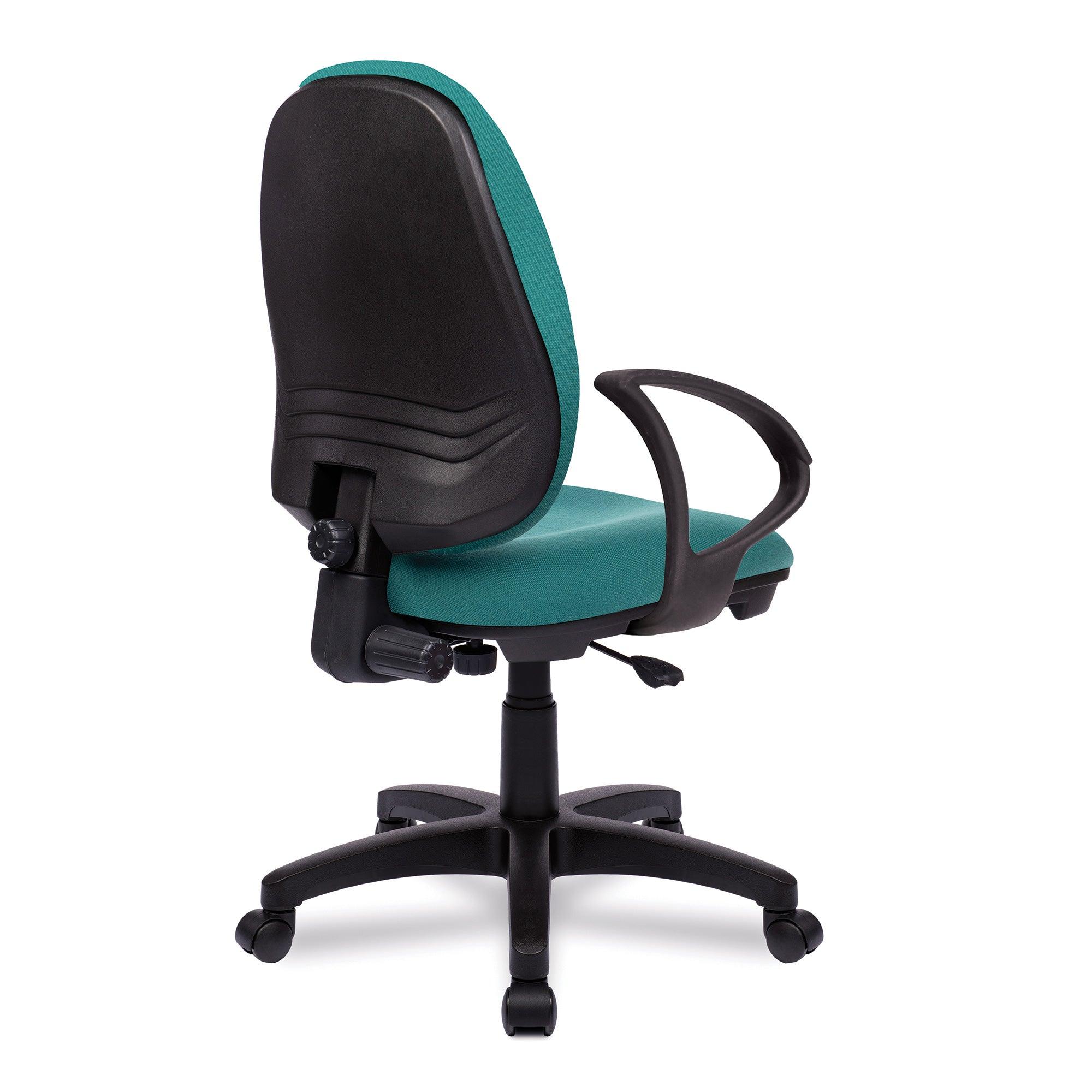 Java 100 – Medium Back Operator Chair – Single Lever with Fixed Arms