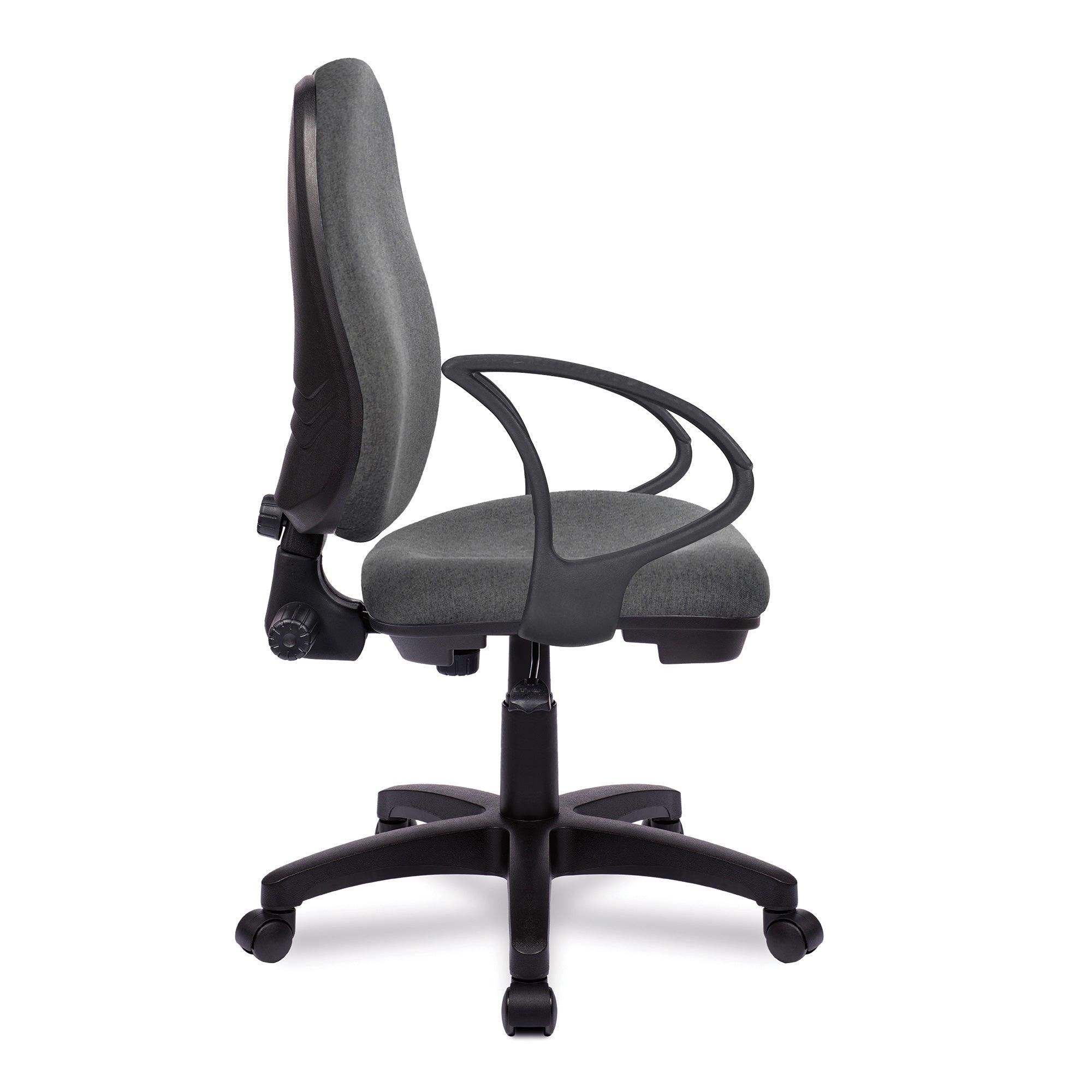 Java 100 – Medium Back Operator Chair – Single Lever with Fixed Arms