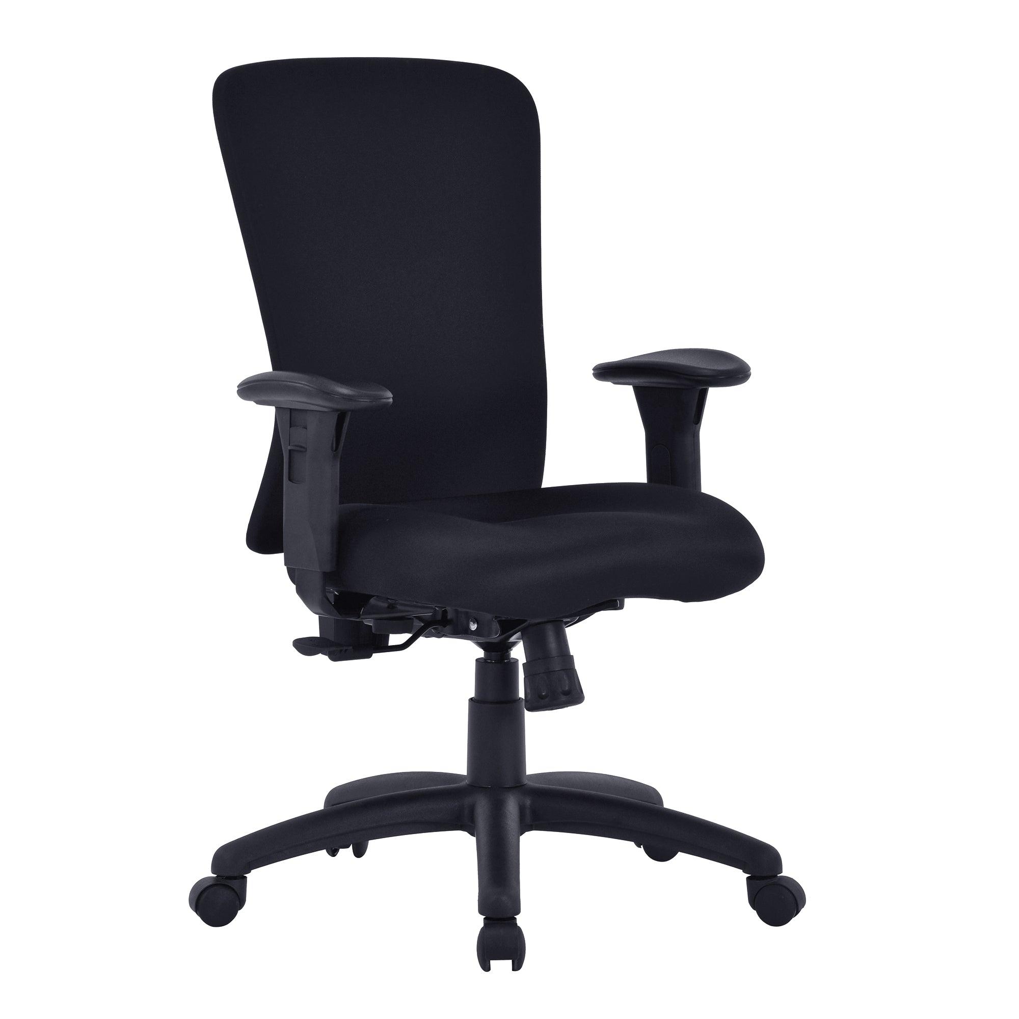 Fortis – Fabric Bariatric Task/Manager Chair with Integrated Lumbar Support – Black