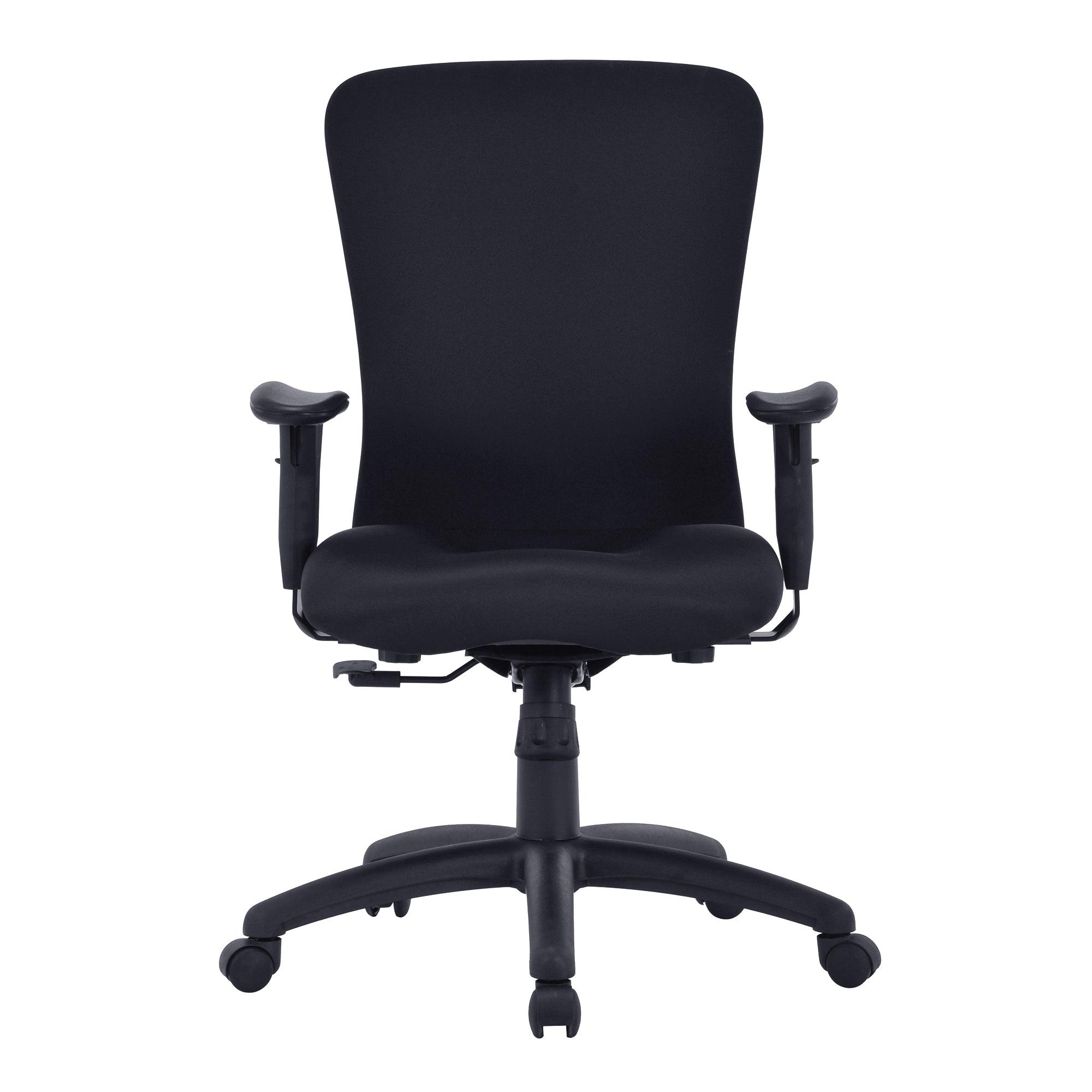 Fortis – Fabric Bariatric Task/Manager Chair with Integrated Lumbar Support – Black