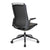 Libra – High Back Fabric Manager Chair with Slimline Seat & Back, Built-in Levers and Nylon Base with Silver Detail