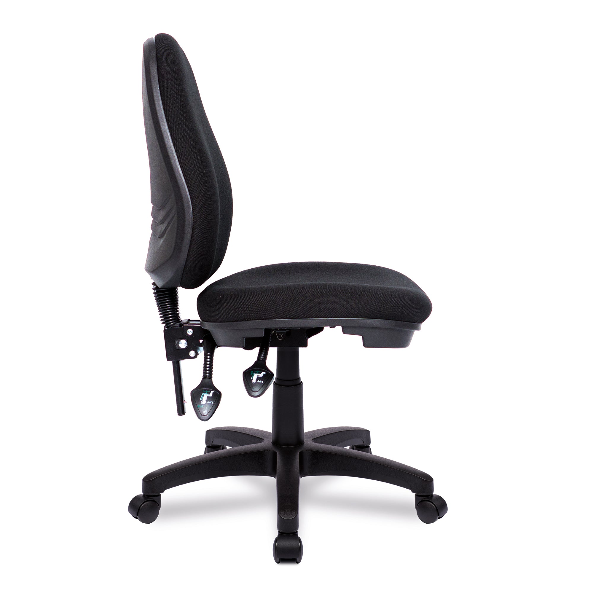 Adjustable Twin Lever Task Chair With Wheels For Office & Home