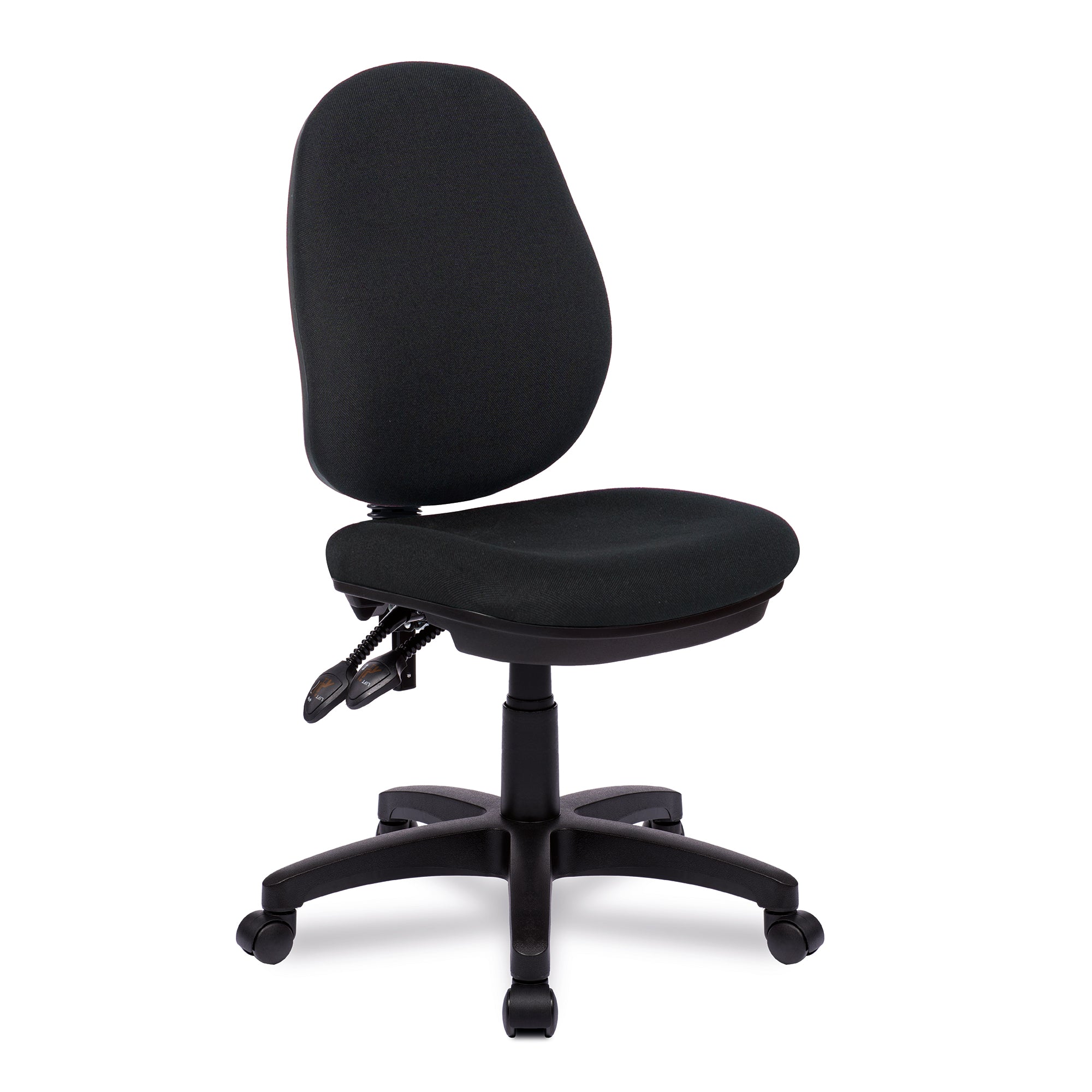 Adjustable Twin Lever Task Chair With Wheels For Office & Home