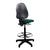 Java 200 – Medium Back Fabric/Vinyl Draughtsman Chair – Twin Lever