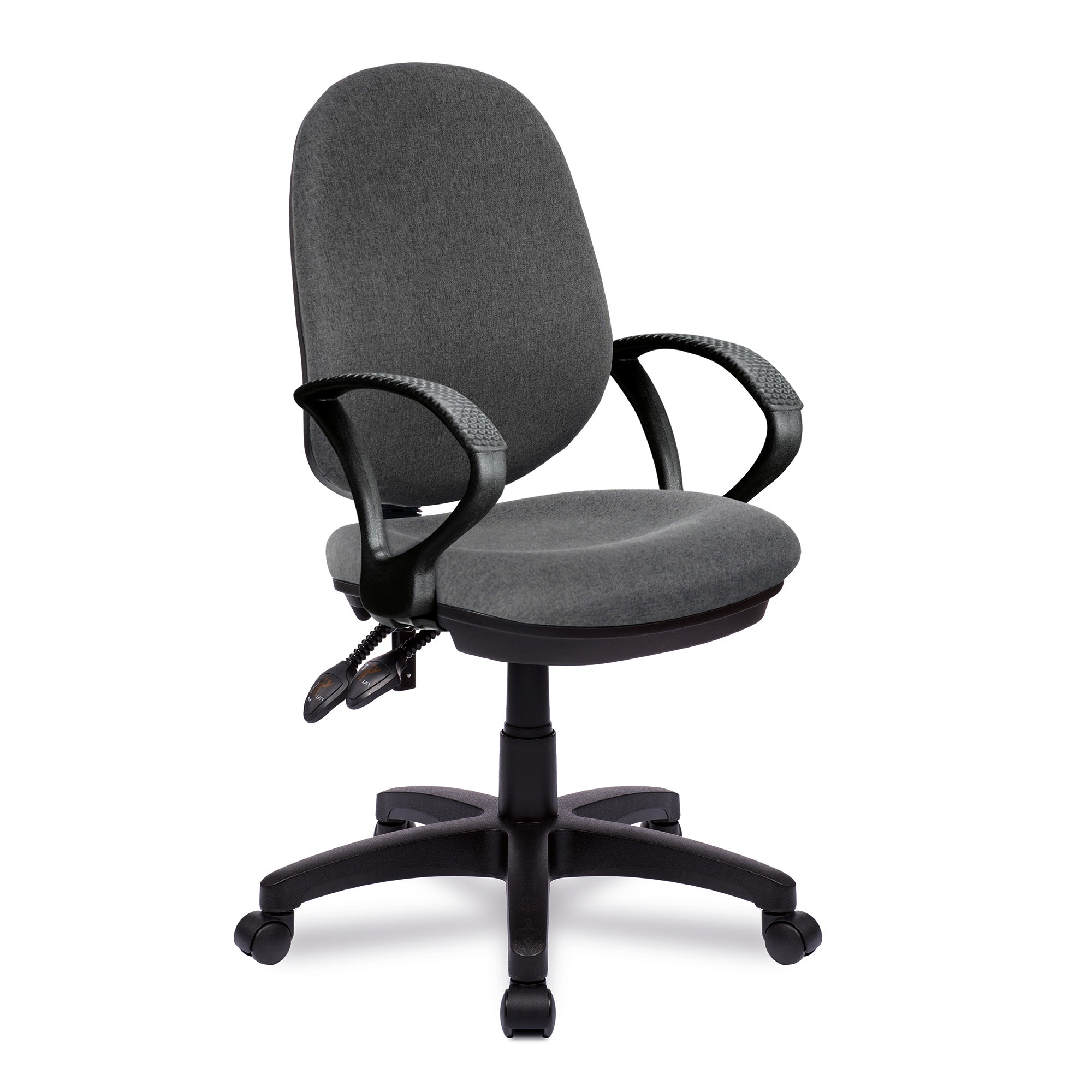 Java 200 – Medium Back Operator Chair – Twin Lever with Fixed Arms