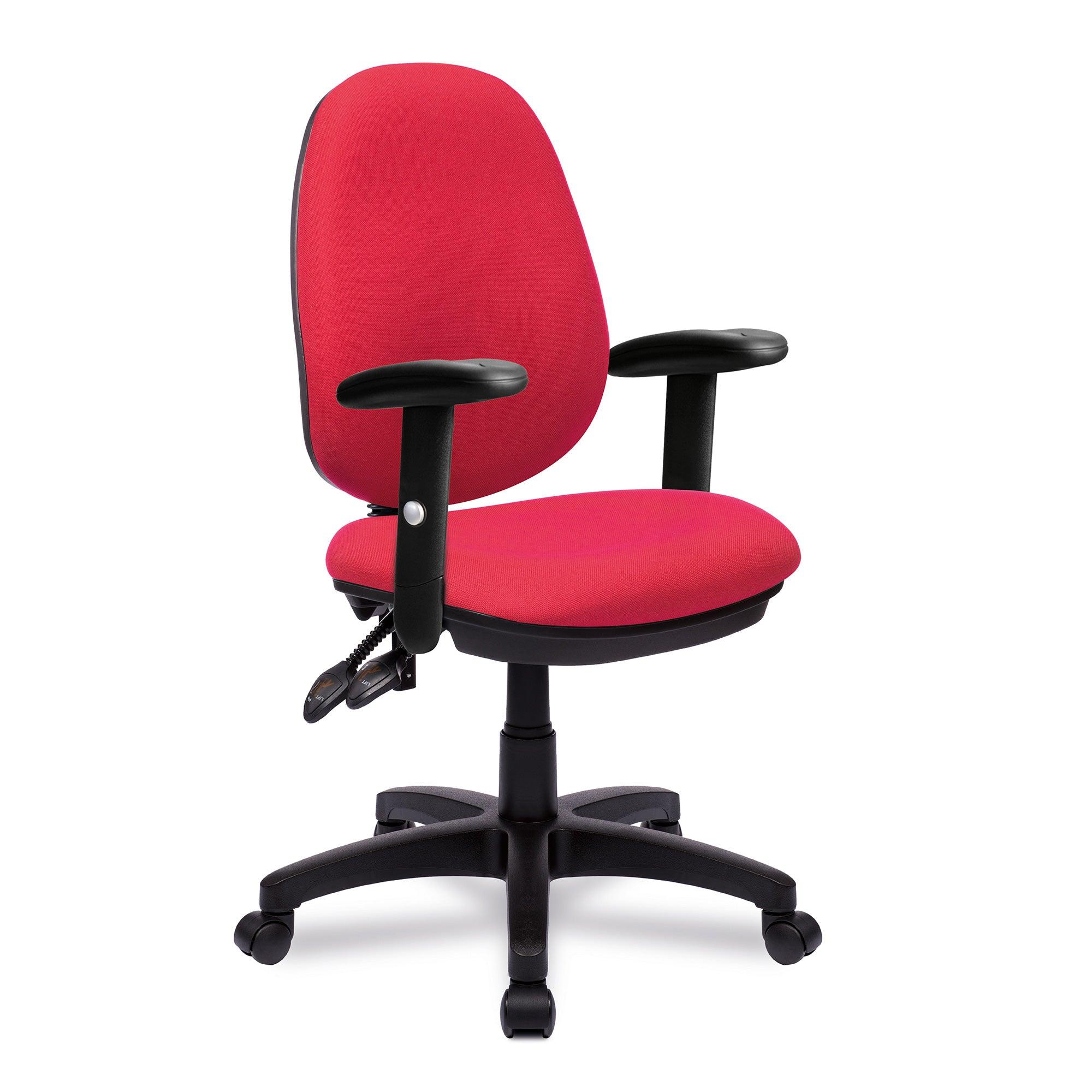 Java 300 – Medium Back Synchronous Operator Chair – Triple Lever with Height Adjustable Arms