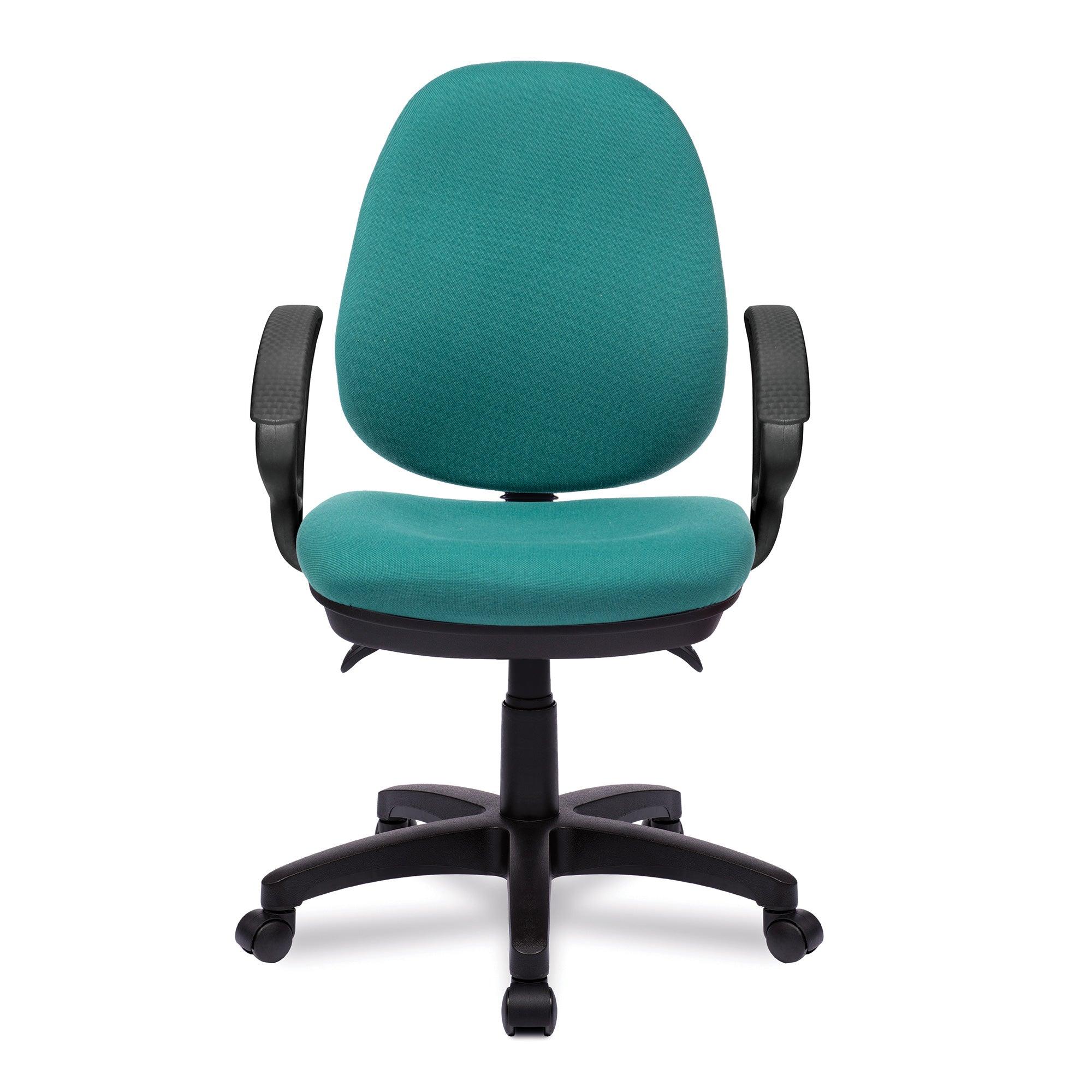 Triple Lever Colorful Task Chair with Fixed Arms | Customisable Support